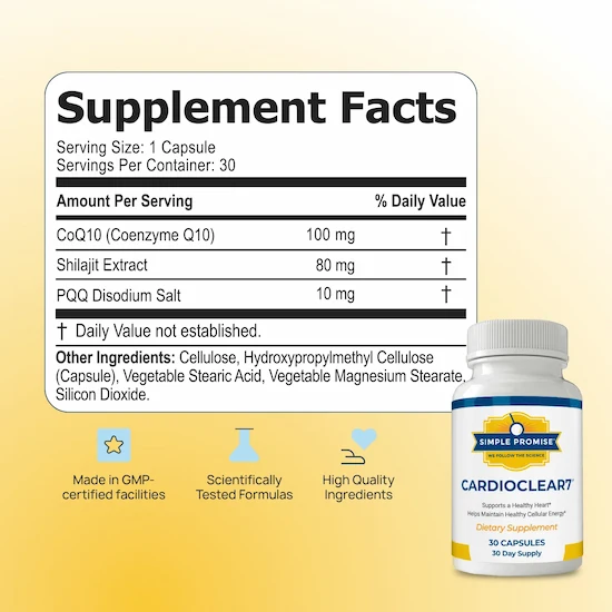 Cardio Clear 7 Supplement Facts